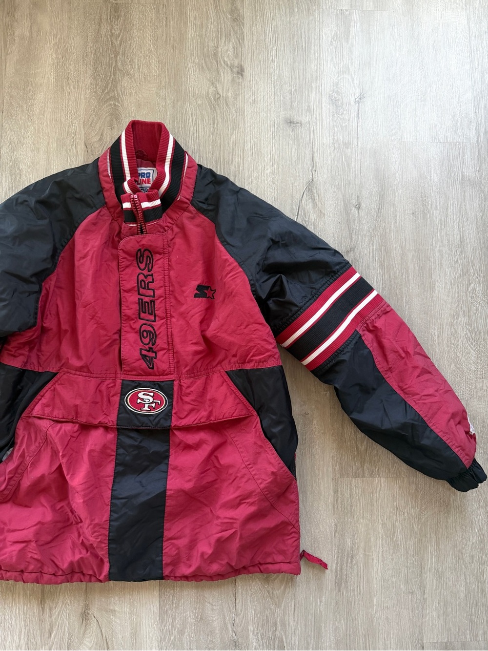 VTG 90s Starter Men Small San Fransisco 49ers NFL Pro Line Winter Jacket Coat